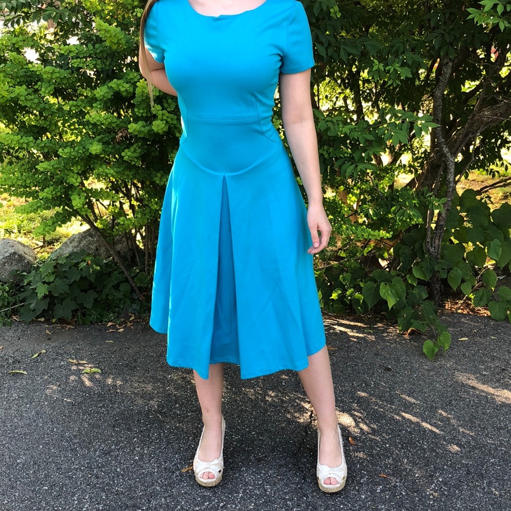 Sara Campbell Robin’s Egg Blue Flare Dress